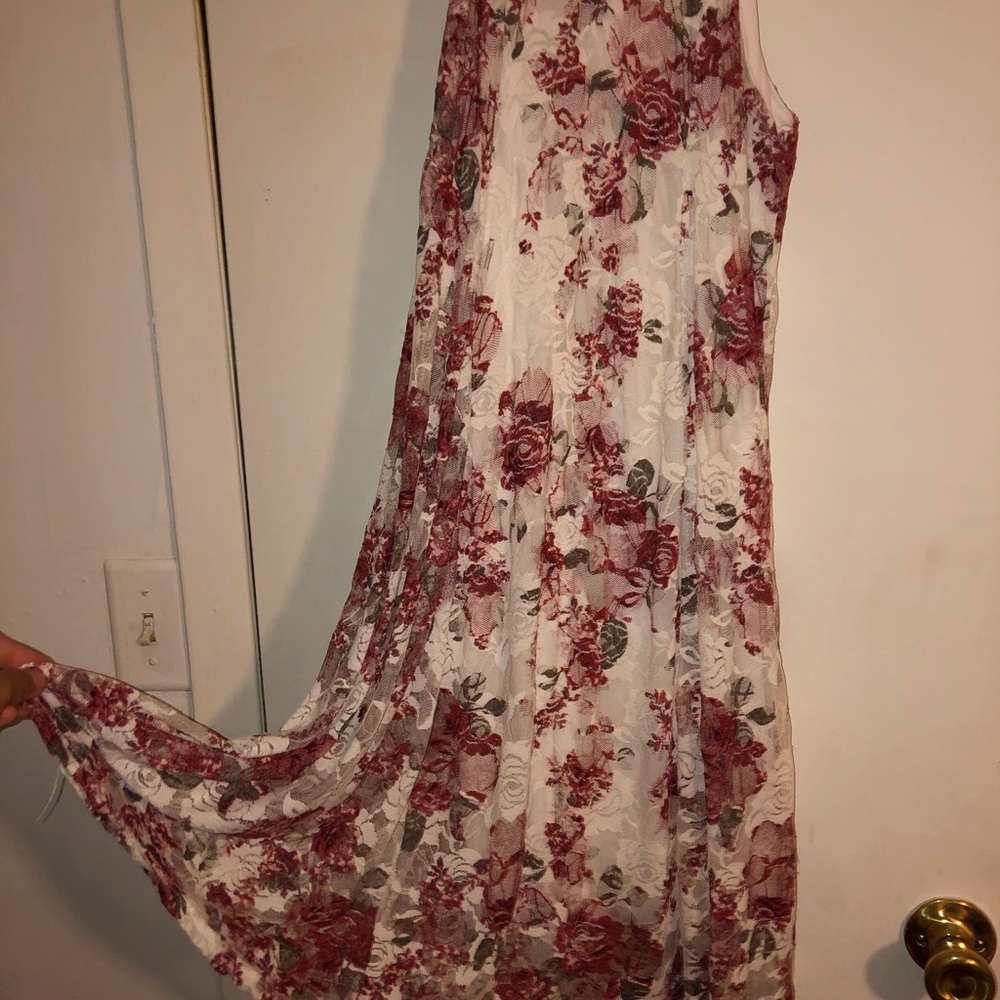 Lace floral dress